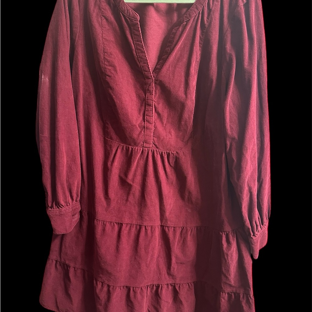Time and Tru Deep Wine Women's Tunic Dress Size 2X (20)